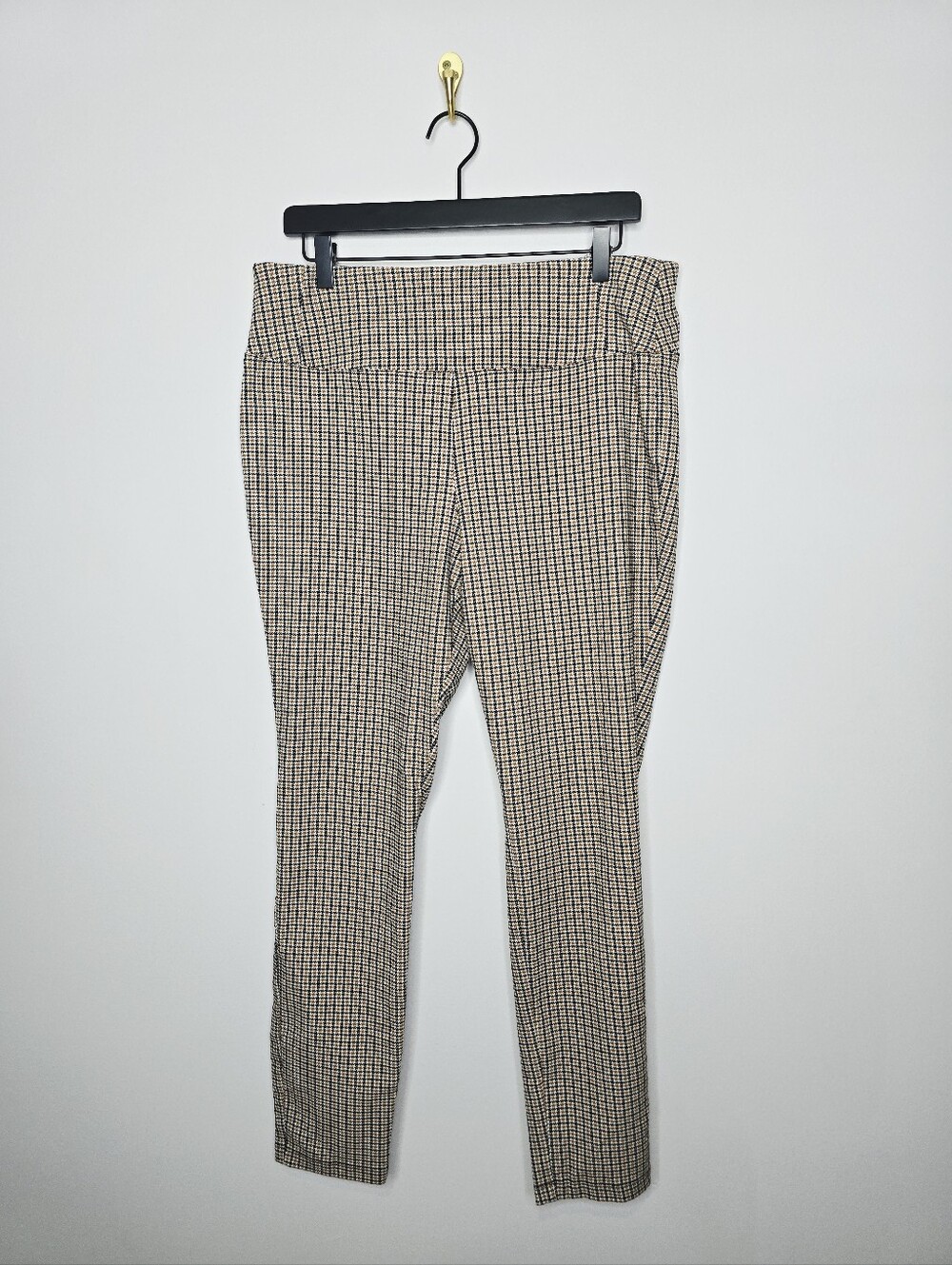 Worthington Houndstooth Pull On Skinny Ankle Pants Size 14